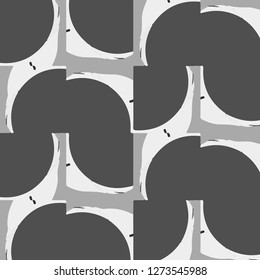 Simple black and white vector illustration. Abstract geometric background pattern