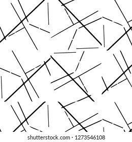 Simple black and white vector illustration. Abstract geometric background pattern