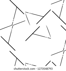 Simple black and white vector illustration. Abstract geometric background pattern