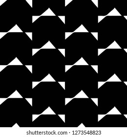 Simple black and white vector illustration. Abstract geometric background pattern