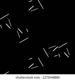 Simple black and white vector illustration. Abstract geometric background pattern