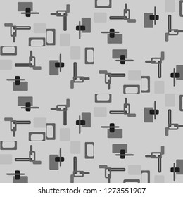 Simple black and white vector illustration. Abstract geometric background pattern
