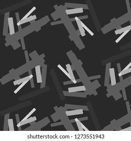 Simple black and white vector illustration. Abstract geometric background pattern