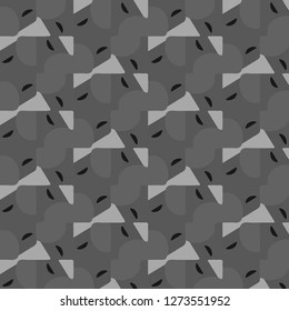 Simple black and white vector illustration. Abstract geometric background pattern