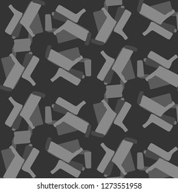 Simple black and white vector illustration. Abstract geometric background pattern