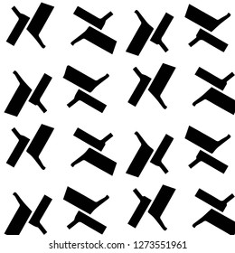 Simple black and white vector illustration. Abstract geometric background pattern