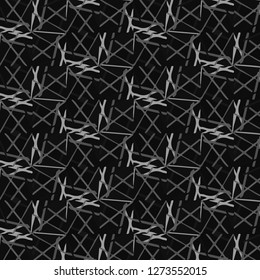 Simple black and white vector illustration. Abstract geometric background pattern
