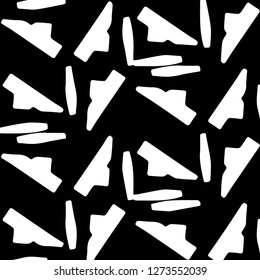 Simple black and white vector illustration. Abstract geometric background pattern
