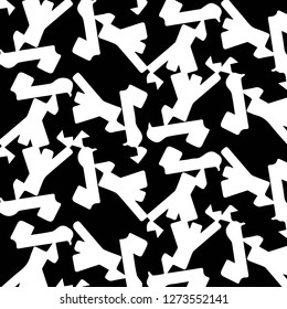 Simple black and white vector illustration. Abstract geometric background pattern