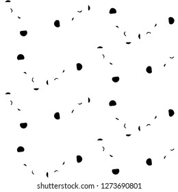 Simple black and white vector illustration. Abstract geometric background pattern
