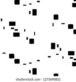 Simple black and white vector illustration. Abstract geometric background pattern