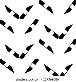 Simple black and white vector illustration. Abstract geometric background pattern