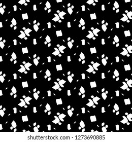Simple black and white vector illustration. Abstract geometric background pattern