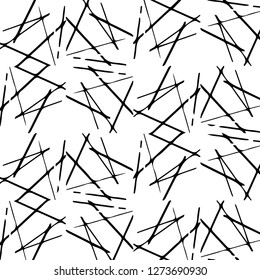 Simple black and white vector illustration. Abstract geometric background pattern