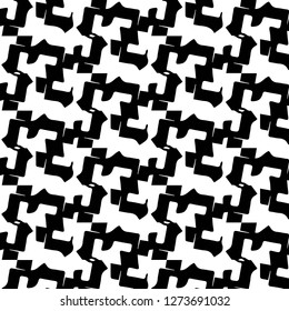 Simple black and white vector illustration. Abstract geometric background pattern