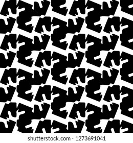 Simple black and white vector illustration. Abstract geometric background pattern