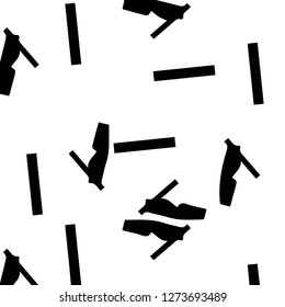 Simple black and white vector illustration. Abstract geometric background pattern