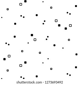 Simple black and white vector illustration. Abstract geometric background pattern