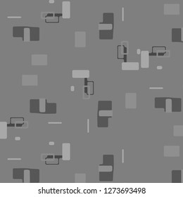 Simple black and white vector illustration. Abstract geometric background pattern