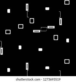Simple black and white vector illustration. Abstract geometric background pattern