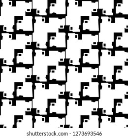 Simple black and white vector illustration. Abstract geometric background pattern