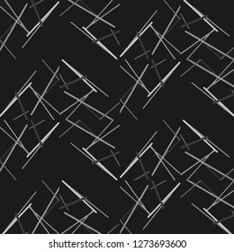 Simple black and white vector illustration. Abstract geometric background pattern