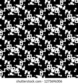 Simple black and white vector illustration. Abstract geometric background pattern