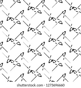 Simple black and white vector illustration. Abstract geometric background pattern