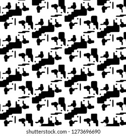 Simple black and white vector illustration. Abstract geometric background pattern