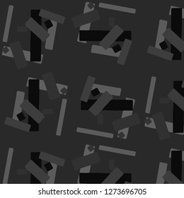 Simple black and white vector illustration. Abstract geometric background pattern