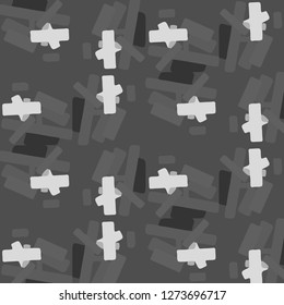 Simple black and white vector illustration. Abstract geometric background pattern