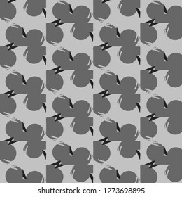 Simple black and white vector illustration. Abstract geometric background pattern