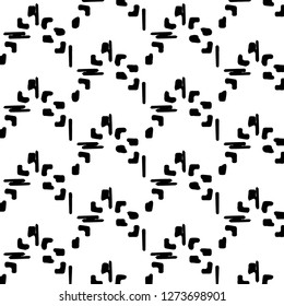 Simple black and white vector illustration. Abstract geometric background pattern