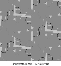 Simple black and white vector illustration. Abstract geometric background pattern