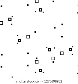 Simple black and white vector illustration. Abstract geometric background pattern