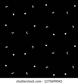 Simple black and white vector illustration. Abstract geometric background pattern