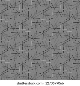 Simple black and white vector illustration. Abstract geometric background pattern