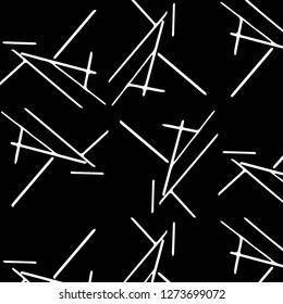 Simple black and white vector illustration. Abstract geometric background pattern