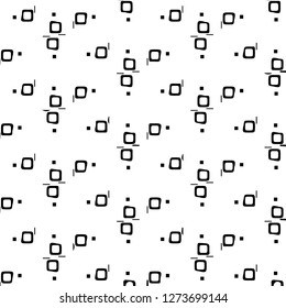 Simple black and white vector illustration. Abstract geometric background pattern