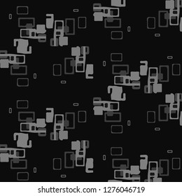 Simple black and white vector illustration. Abstract geometric background pattern
