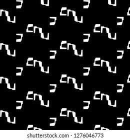 Simple black and white vector illustration. Abstract geometric background pattern
