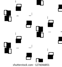 Simple black and white vector illustration. Abstract geometric background pattern
