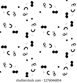 Simple black and white vector illustration. Abstract geometric background pattern
