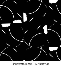 Simple black and white vector illustration. Abstract geometric background pattern
