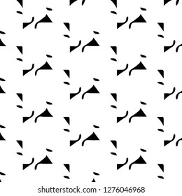 Simple black and white vector illustration. Abstract geometric background pattern
