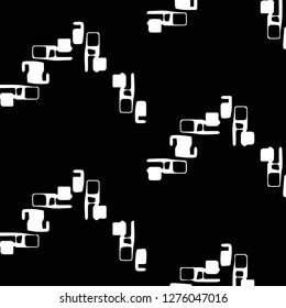 Simple black and white vector illustration. Abstract geometric background pattern
