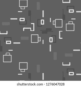 Simple black and white vector illustration. Abstract geometric background pattern
