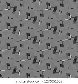 Simple black and white vector illustration. Abstract geometric background pattern