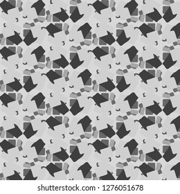 Simple black and white vector illustration. Abstract geometric background pattern