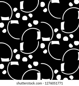 Simple black and white vector illustration. Abstract geometric background pattern